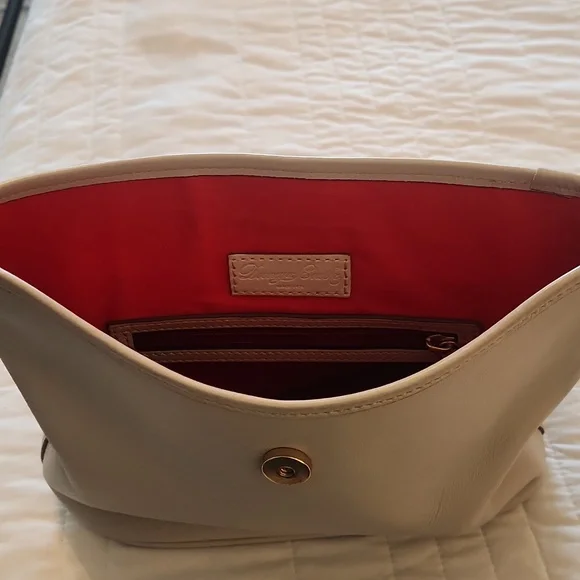 Dooney And Bourke Florentine Leather Large Dottie Crossbody - Picture 6 of 9